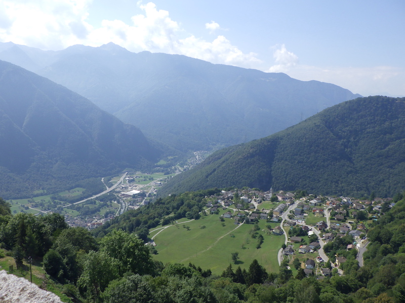Ausblick von Santa Maria im Calancatal
